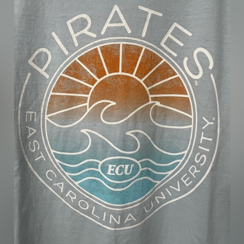 East Carolina Pirates Light Blue T-Shirt - Picture 3 of 6